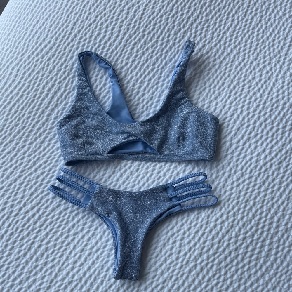 Stylish Blue Bikini Set